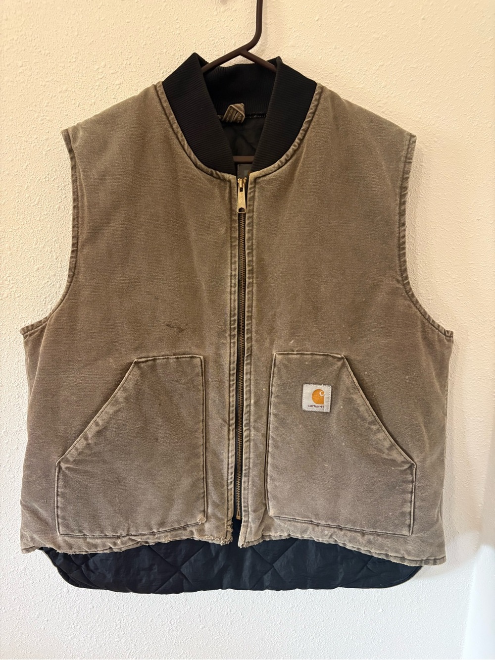 Vintage Carhartt Men's Quilted Duck Canvas Vest